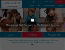 Tablet Screenshot of maurahealey.com